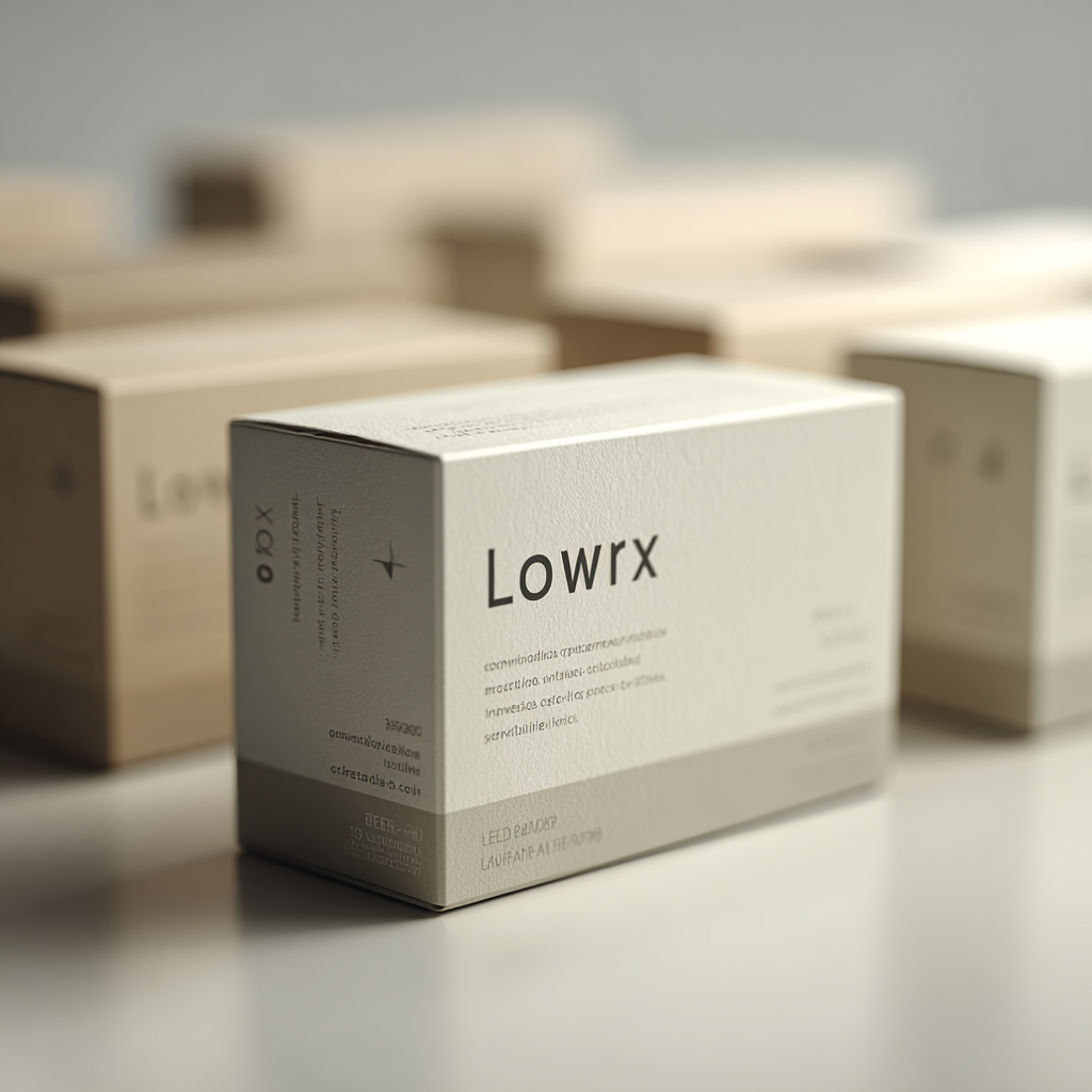 Lowrx - prémium üveg palack elegáns csomagolásban